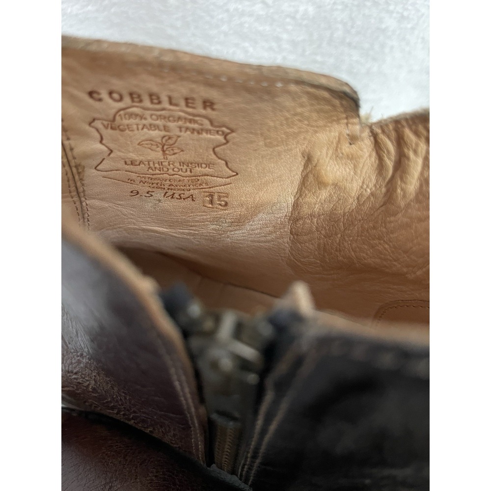 Bed-Stu Cobbler Bench Series Women 7 Brown Leather Wedge Distressed Bootie Boots - Picture 7 of 10